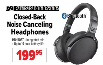 2001 Audio Video Sennheiser closed-back noise canceling headphones offer