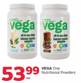 Rexall Vega one nutritional powders offer