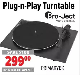 2001 Audio Video Pro-ject plug-n play turntable offer