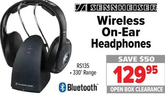 2001 Audio Video Sennheiser wireless on-ear headphones offer