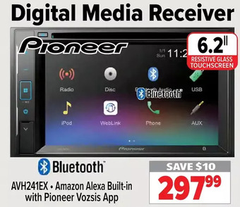 2001 Audio Video Pioneer 6.2" digital media receiver offer