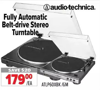 2001 Audio Video Audio-technica fully automatic belt-drive stereo turntable offer