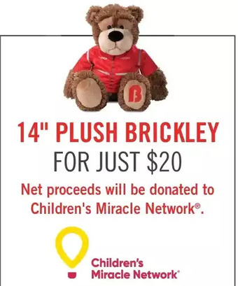 The Brick 14" plush brickley offer