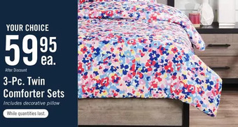 The Brick 3-pc. twin comforter sets offer