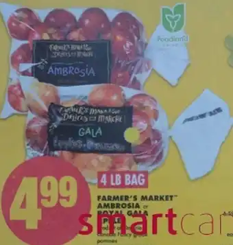 No Frills Farmer's Market Ambrosia or Royal Gala Apple offer