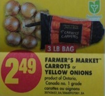 No Frills Farmer's Market Carrots or Yellow Onions offer