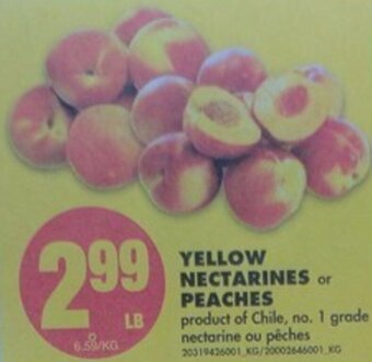 No Frills Yellow Nectarines Peaches offer