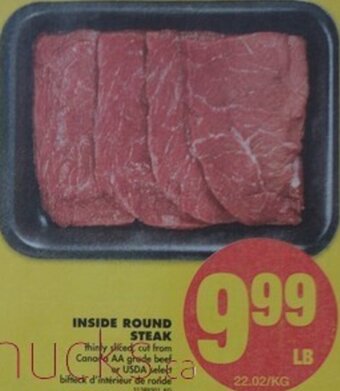 No Frills Inside Round Steak offer