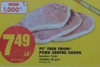 No Frills PC Free From PorkCentre Chops offer
