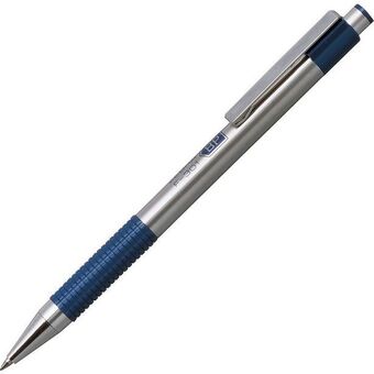Staples Zebra f-301 retractable ballpoint pen, fine tip, blue, 2 pack offer
