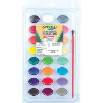 Staples Crayola washable watercolour paint - 24 colours offer