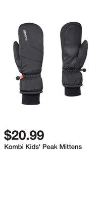 Sport Chek Kombi kids' peak mittens offer