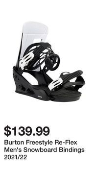 Sport Chek Burton freestyle re-flex men's snowboard bindings 2021/22 offer