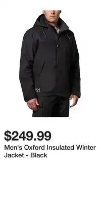 Mark's Men's oxford insulated winter jacket - black offer