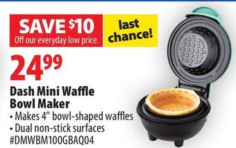 London Drugs Dash mini waffle bowl maker offer