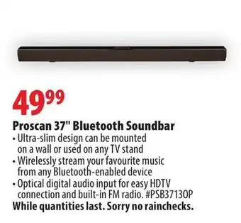 Proscan 37" bluetooth soundbar