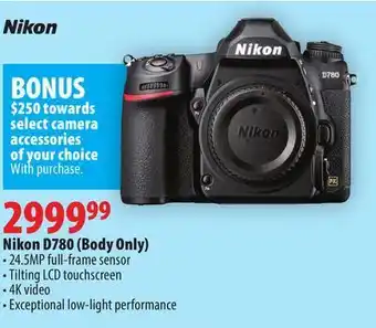 London Drugs Nikon d780 (body only) offer