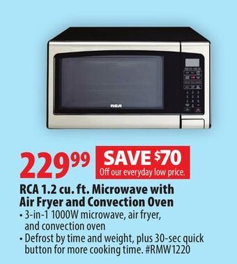 London Drugs Rca 1.2 cu. ft. microwave with air fryer and convection oven offer