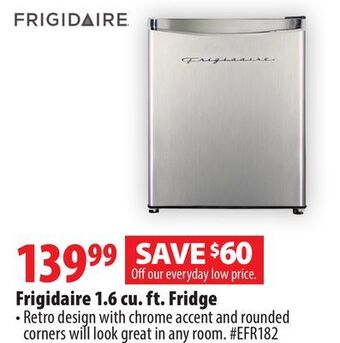 London Drugs Frigidaire 1.6 cu. ft. fridge offer