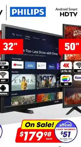Factory Direct Android smart hdtv 32" offer