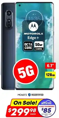 Factory Direct Motorola edge+ 128gb offer