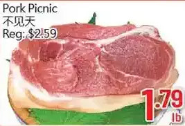 Hong Tai Supermarket Pork picnic offer