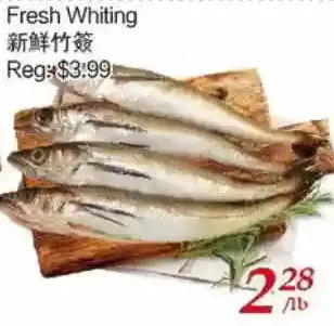 Tone Tai Supermarket Fresh whiting offer