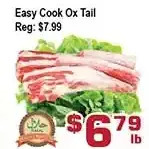 Top Food Supermarket Easy cook ox tail offer