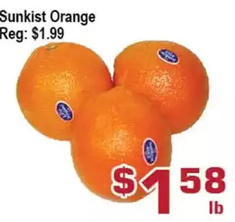 Top Food Supermarket Sunkist orange offer