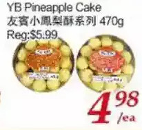 Tone Tai Supermarket Yb pineapple cake offer