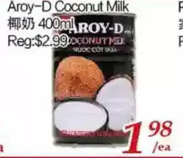 Tone Tai Supermarket Aroy-d coconut milk offer