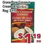 Top Food Supermarket Grace pure coconut cream offer