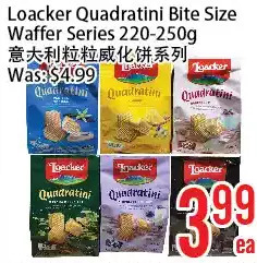 Bestco Food Mart Loacker quartatini bite size wafer series offer