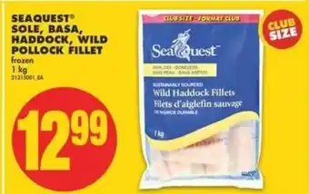 No Frills SeaQuest sole, basa, haddock, wild pollock fillet 1 kg offer