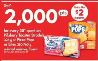 No Frills Pillsbury toaster strudels 326 g or pizza pops or bites 380-760 g offer