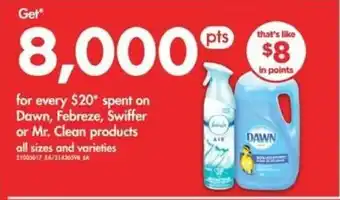 No Frills Dawn, Febreze, Swiffer or Mr. Clean products offer