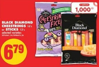 No Frills Black Diamond cheestrings 16's or sticks 12's offer