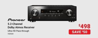 Visions Electronics Pioneer 5.2-channel dolby atmos receiver offer