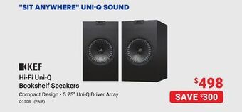 Visions Electronics Kef hi-fi uni-q bookshelf speakers offer