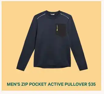 Joe Fresh Men's zip pocket active pullover offer
