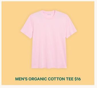 Joe Fresh Men's organic cotton tee offer