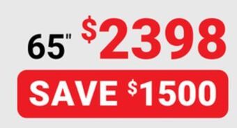 Visions Electronics Samsung 65" s95ba oled 4k smart tv offer