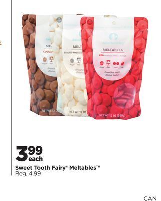 Michaels Sweet tooth fairy® meltables offer