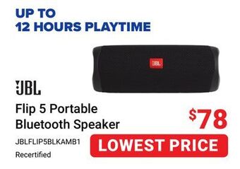 Visions Electronics Jbl flip 5 portable bluetooth speaker offer