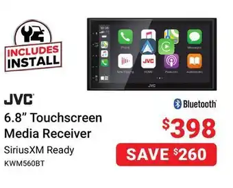 Visions Electronics Jvc 6.8" touchscreen media receiver offer