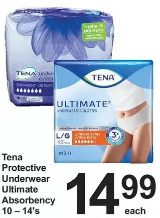 Pharmasave Tena protective underwear ultimate absorbency offer