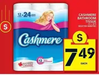 Food Basics Cashmere bathroom tissue 12 x 24's offer