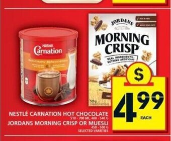 Food Basics Nestle carnation hot chocolate offer