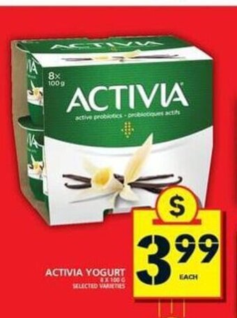 Food Basics Activia yoghurt offer