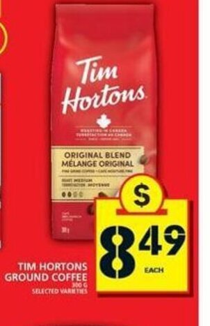 Food Basics Tim hortons ground coffee offer